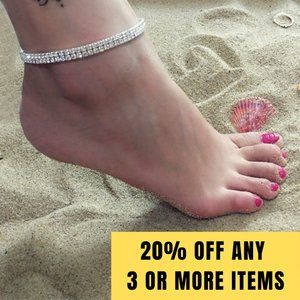 NWOT Rhinestone Ankle Bracelet